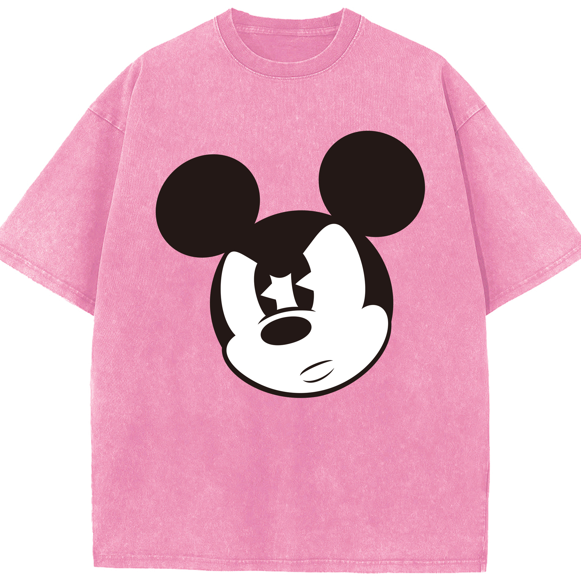（画像用） ミッキーマウス Mickey Mouse 綿100% ヴィンテージ風 半袖Tシャツ（フロントプリント）
